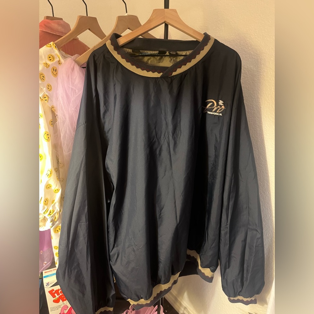 Vintage Tri Mountain Nylon Windbreaker Crewneck Sweatshirt